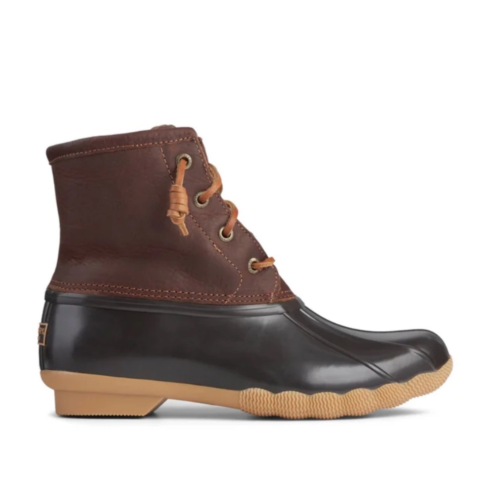 Sperry Black and Brown Duck Boots